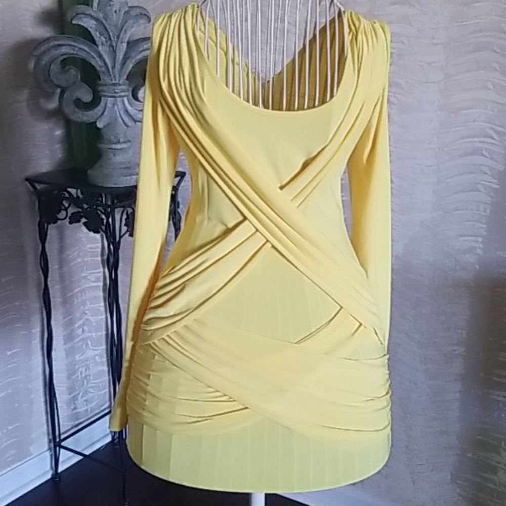 Symphony  Canary yellow bodycon dress